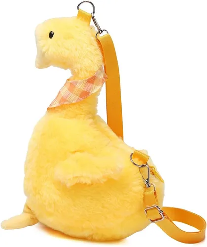 Vista 2 de LOXOMU Women Kawaii Chicken Purse, Small Cute Stuffed Animal Purse Plush Wallet, Girls Mini Crossbody Bag