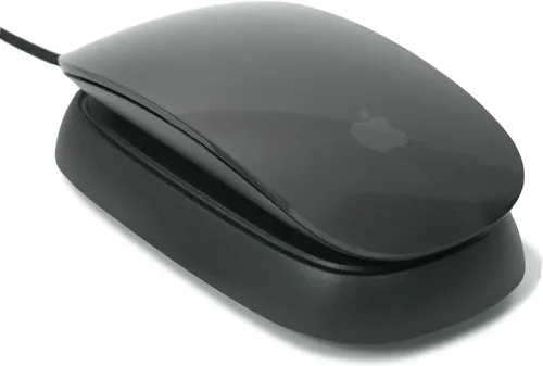 Vista 7 de Ascrono - Estación de carga compatible con Apple Magic Mouse 2 - Negro - Accesorios perfectos Utilizable como base de carga, soporte y cargador