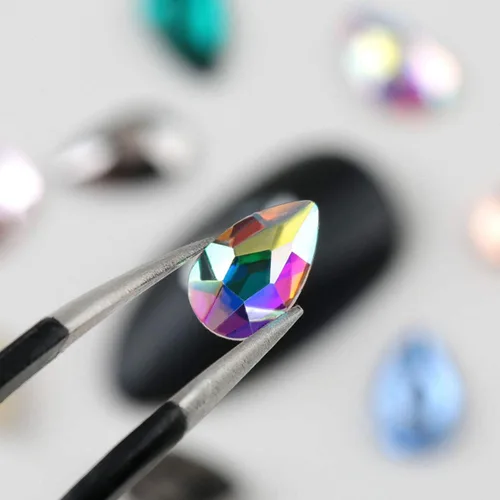 Vista 3 de 120 piezas, multi formas de piedras de imitación AB para decoración de uñas.