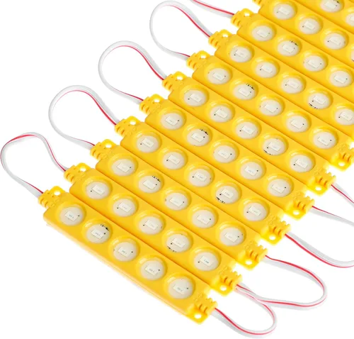 Vista 3 de Q QINGCHEN DC12V - Módulo LED de inyección blanca cálida de 1.2 W, luz trasera decorativa impermeable para letreros de letras publicitarias