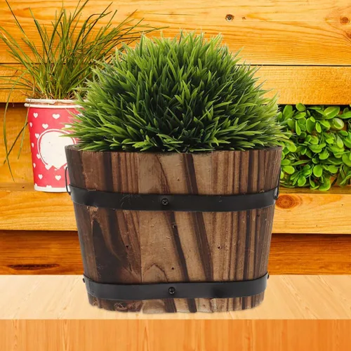 Vista 9 de Macetas para plantas de decoración retro para interiores, macetas rústicas, balcón, jardín, maceta rústica, maceta de bonsái, maceta suculentas