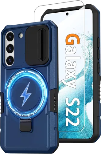 Vista 126 de Funda magnética para Samsung Galaxy Note 20 Ultra con soporte de anillo [con protector de pantalla] [Compatible con carga inalámbrica MagSafe] Funda