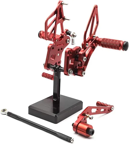 Vista 7 de FXCNC Juego de estriberas ajustables CNC para motocicleta, reposapiés trasero compatible con GSX-R GSXR 600 750 GSXR600 GSXR750 GSX-R600 GSX-R750