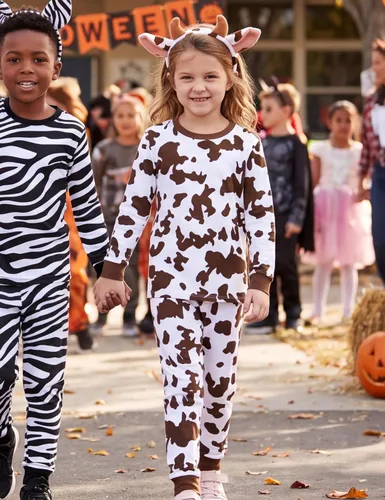 Vista 2 de A&J DESIGN Pijamas para bebés y niños 100% algodón Vaca