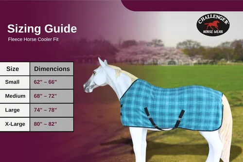 Vista 8 de Challenger Caballo Soft Fleece Cooler contorneado ejercicio hoja manta mecha Liner 43EE13