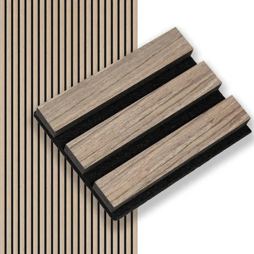 Vista 19 de Smartstandard Panel de Pared de Listones de Madera de Muestra, Paneles de Pared de Madera Insonorizados, Paneles de Madera Acústicos para Pared