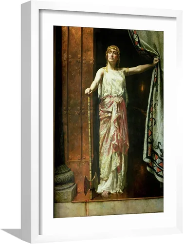 Vista 14 de ART.COM Impresiones artísticas enmarcadas para pared, Clytemnestra, 1882 por John Collier, decoración de cultura mundial, 12 x 18 pulgadas, marco