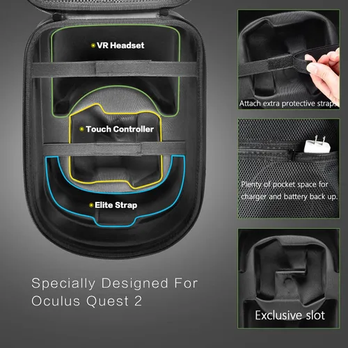 Vista 4 de Más de 2200 soportes para tarjetas paquete 6 en 1 compatible con accesorios de funda Oculus Quest 2