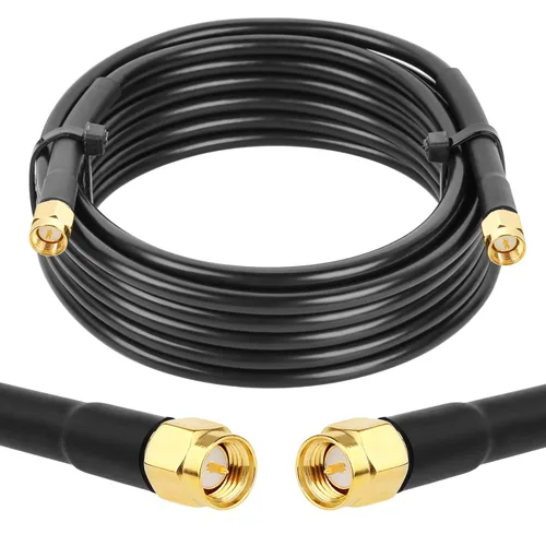 Vista 17 de Cable RG58 SMA - Extensión de cable SMA macho a macho de baja pérdida de 3 pies de 50 ohmios para aplicaciones de antena de radio 3G/4G/LTE/GPS/RF