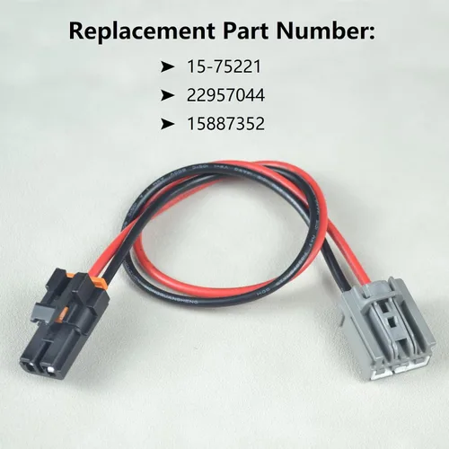 Vista 2 de 15-75221 Arnés de cableado del motor del soplador – Reemplaza a 1575221, 22957044, 15887352 – para vehículos Chevrolet, GMC, Cadillac y Hummer