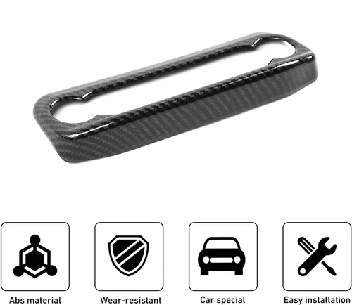 Vista 3 de Linskip Moldura de unidad de audio compatible con Ford Bronco Sport 2021 2022 2023 2024, cubierta del panel de control de volumen de la consola