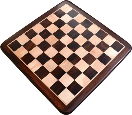 Vista 7 de CHESSBAZAAR Juego de mesa de ajedrez de 21", tablero de ajedrez de madera solo en palisandro indio - cuadrado de 2.165 in
