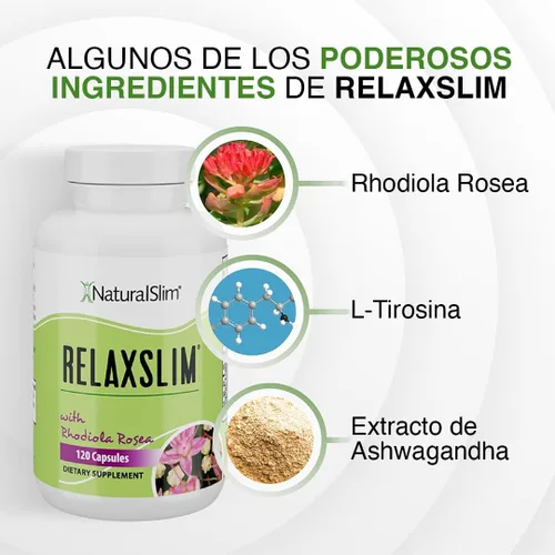 Vista 5 de Naturalslim Relaxslim - Potenciador del metabolismo, ayuda a quemar grasa, supresor del apetito y alivio del estrés, fuente de energía natural