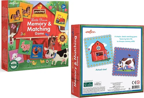 Vista 7 de eeBoo: Juego de memoria y coincidencia - Little Farm - 10 pares, desarrolla habilidades de reconocimiento, concentración, memoria y vocabulario, a