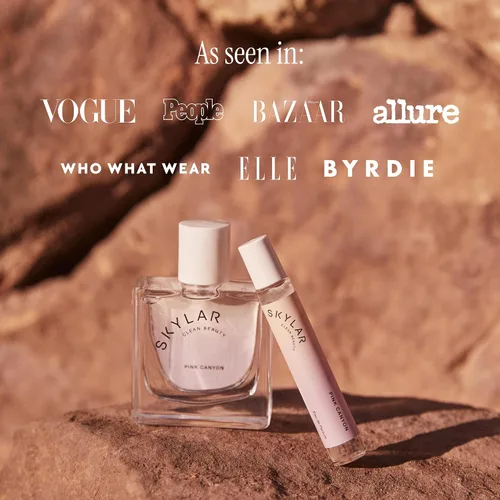 Vista 7 de Skylar Pink Canyon Eau de Parfum - Perfum Hipoalergénico y Limpio para Mujeres y Hombres, Vegano y Seguro para Piel Sensible - Notas de Pomelo, Sal