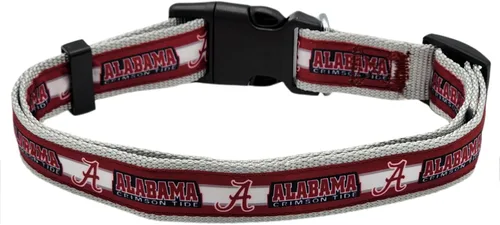 Vista 3 de Pets First Accesorios Universitarios para Mascotas, Collar para Perro, Alabama Crimson Tide, Pequeño