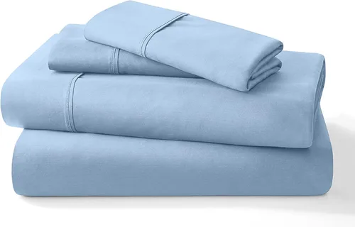 Vista 17 de Juego de sábanas puro de 100% algodón orgánico certificado de 1000 hilos, juego de ropa de cama de 4 piezas, bolsillo extra profundo de 24 pulgadas