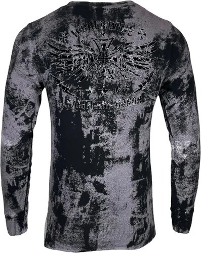 Vista 3 de Archaic Affliction - Camiseta de manga larga para hombre, color negro