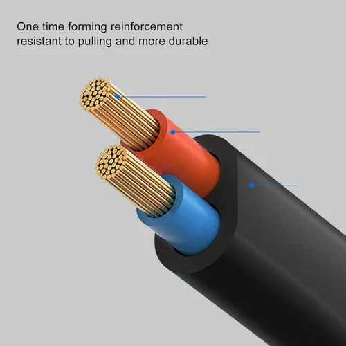 Vista 5 de Cable de extensión de alimentación IEC 320 C8 a C7, resistente al calor, 3.3 pies, 100-240V, IEC 320 C8 a IEC 320 C7, cable reforzado para altavoces