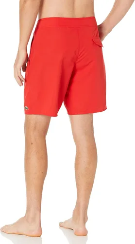 Vista 2 de Lacoste Men's Standard Bold Branding Swim Trunks