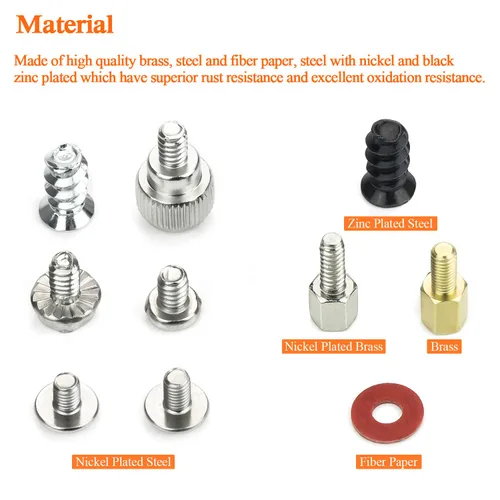 Vista 2 de HELIFOUNER Kit surtido de tornillos para separadores de computadora de 810 piezas con destornillador