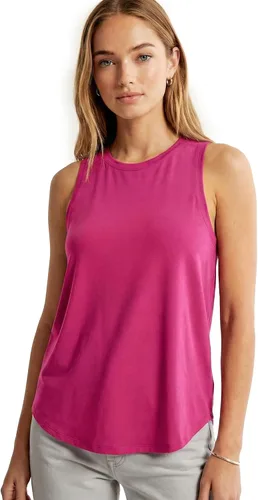 Vista 17 de sissycos Camisetas deportivas sin mangas con espalda cruzada para mujer, ajuste holgado Negro