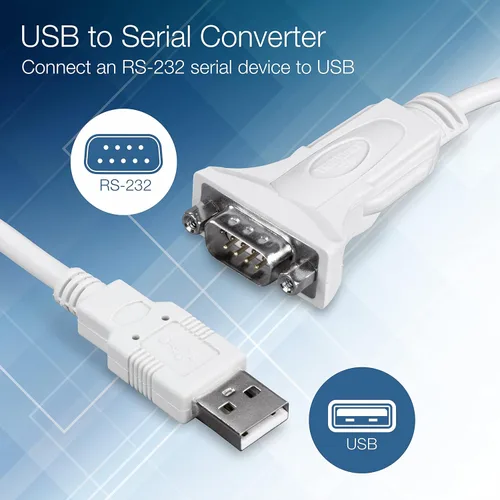 Vista 3 de TRENDnet Cable convertidor USB a serie de 9 pines, TU-S910, adaptador USB a serie RS232, compatible con Windows y Mac, USB1.1, USB2.0, USB3.0, 9.8