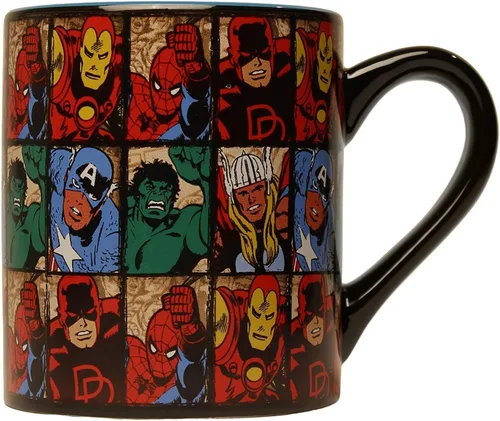 Vista 11 de Silver Buffalo Marvel Deadpool Nerdin Since the 90s Taza de Cerámica Camper, 20 Onzas Desde el, 0.59 Litros
