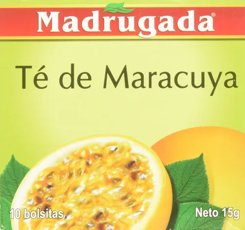 Vista 2 de Té de maracuyá 10 bolsitas de té - Chá de Maracujá 10 sachês - Madrugada - 0.5oz (15g) SIN GLUTEN - (PACK DE 04)