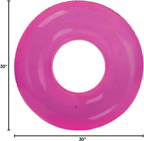 Vista 10 de Intex Colorful Transparent Inflatable Swimming Pool Beach Tube Raft