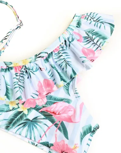 Vista 77 de CHILDRENSTAR Trajes de baño de dos piezas para niñas, traje de baño de playa y piscina