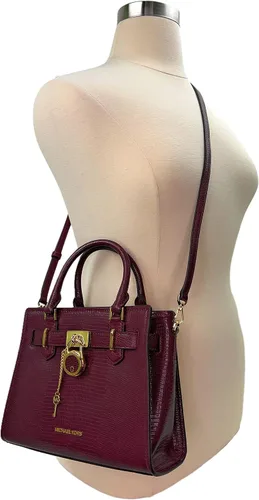 Vista 4 de Michael Kors Hamilton Small Leather Satchel Crossbody Bag