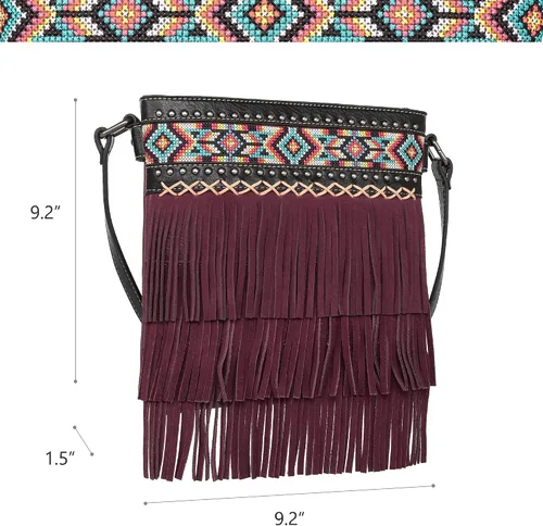 Vista 7 de Montana West Aztec Tapestry Collection Tote Bag Western Shoulder Handbag for Women