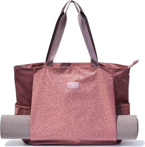 Vista 11 de Bolsa para esterilla de yoga ESVAN, bolsa de mano para yoga, bandolera para esterilla de yoga, bolsa de transporte para oficina, yoga, pilates
