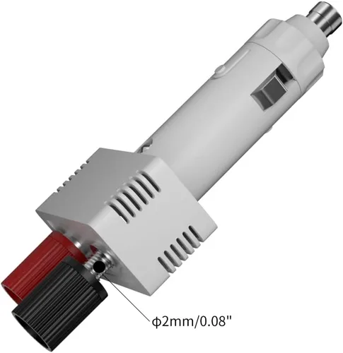 Vista 7 de Enchufe para encendedor de cigarrillos de 12 V a hembra Adaptador de cable de alimentación Kit de cable de extensión Pinzas de cocodrilo