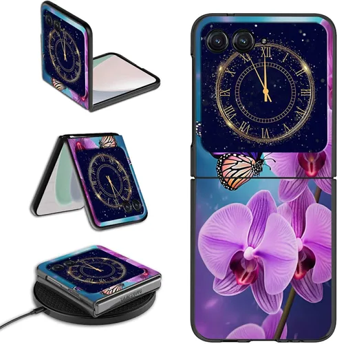 Vista 14 de Rossy Funda para Motorola RAZR 5G, para Moto RAZR 5G, funda delgada y ligera de policarbonato duro a prueba de golpes para Motorola Moto RAZR 5G