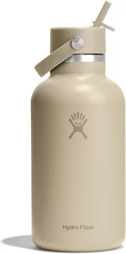 Vista 47 de Hydro Flask Botella de agua – Acero inoxidable aislado – Tapa flexible con popote de boca ancha, antiderrames, a prueba de fugas y recargable