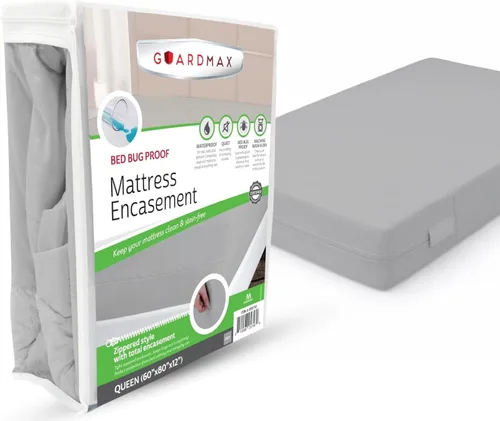 Vista 35 de Protector de colchón Guardmax con cremallera funda contra insectos para cama 100% impermeable suave, hipoalergénico y transpirable