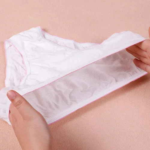 Vista 3 de SUPVOX Calzones De Mujer De Algodon 5 piezas Bragas de maternidad desechables para mujer, ropa interior de algodón suave para embarazo, posparto