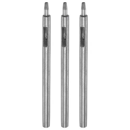Vista 13 de HARFINGTON Perforadora de cuero de 0.020 in, recta, redonda, con ojales, remache a presión, fijador para cuero, artesanía, ropa, bolso, cortina