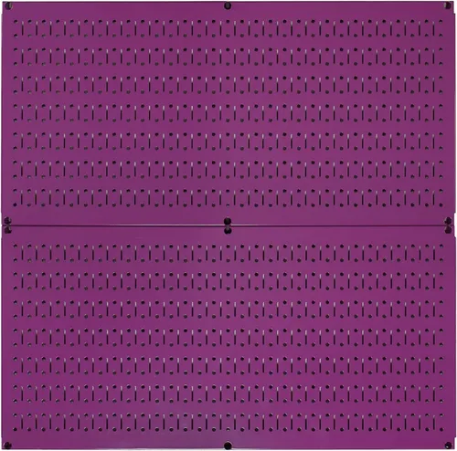 Vista 17 de Tablero horizontal para herramientas de garaje para pared, dos tablas de 32 pulgadas de ancho x 16 pulgadas de alto, fáciles de instalar Blanco