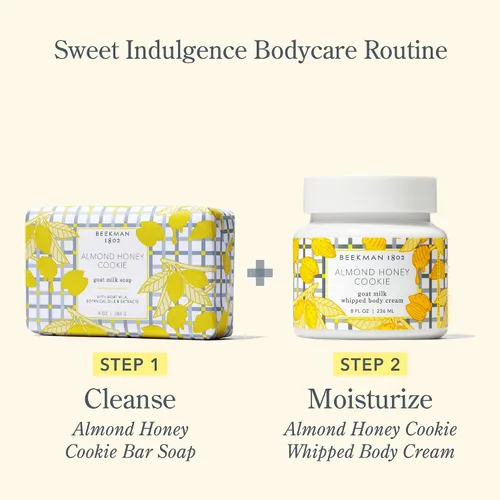 Vista 7 de Beekman 1802 Crema Corporal Batida – Hidrata y Suaviza la Piel con Leche de Cabra, Mantequilla de Semilla de Mango y Vitamina E – 8 oz – Galleta