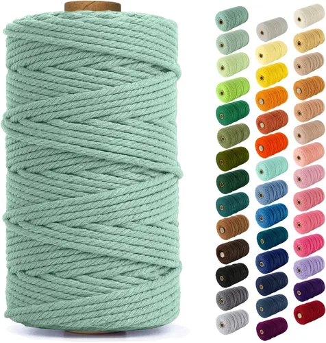 Vista 170 de Nook Theory Hilo de macramé de 3mm 109 yardas - Cuerda de macramé suave de 4mm, 5mm perfecta para nudos - Suministros de macramé para colgadores