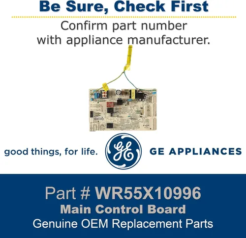 Vista 2 de GE WR55X10996 Conjunto de tablero de control principal OEM genuino para refrigeradores GE