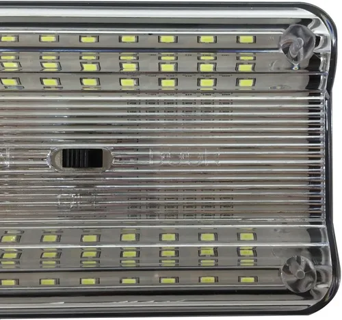 Vista 2 de Repuesto de Luz de Domo de Auto 12v-LEDLight de 4,3 pulgadas- 36 LEDs Blancos RV – Lámpara con Interruptor de Puerta Slim Luces de Techo