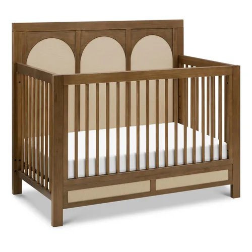 Vista 8 de Namesake Cuna convertible Eloise 4 en 1 en salvia francesa Performance Sand Eco-Weave, certificado GREENGUARD Gold