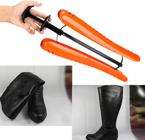 Vista 5 de NewFerU Soporte para moldeador de eje de árbol de botas, soporte reutilizable, ajustable, para botas altas (L 16.5 pulgadas, naranja)