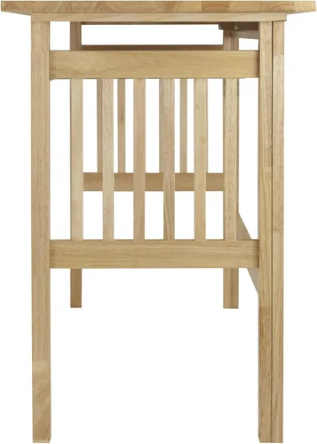 Vista 7 de Escritorio plegable para computadora, madera de haya
