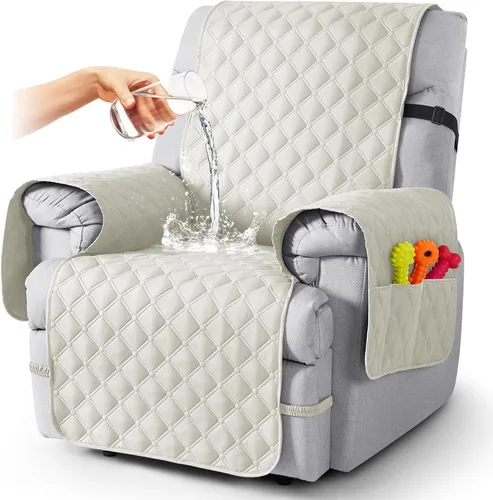 Vista 53 de TAOCOCO Fundas reclinables 100% impermeables, con correas para las piernas, funda de sofá reclinable reversible para silla reclinable, protector