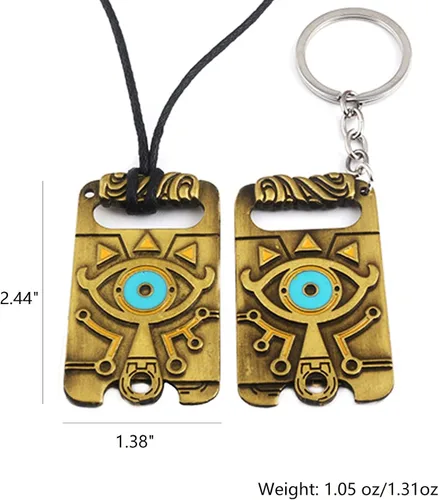 Vista 5 de Winssigma The Legend of Zelda - Juego de joyas de collar inspirado en la leyenda de Zelda para fanáticos Zinc No es una piedra preciosa